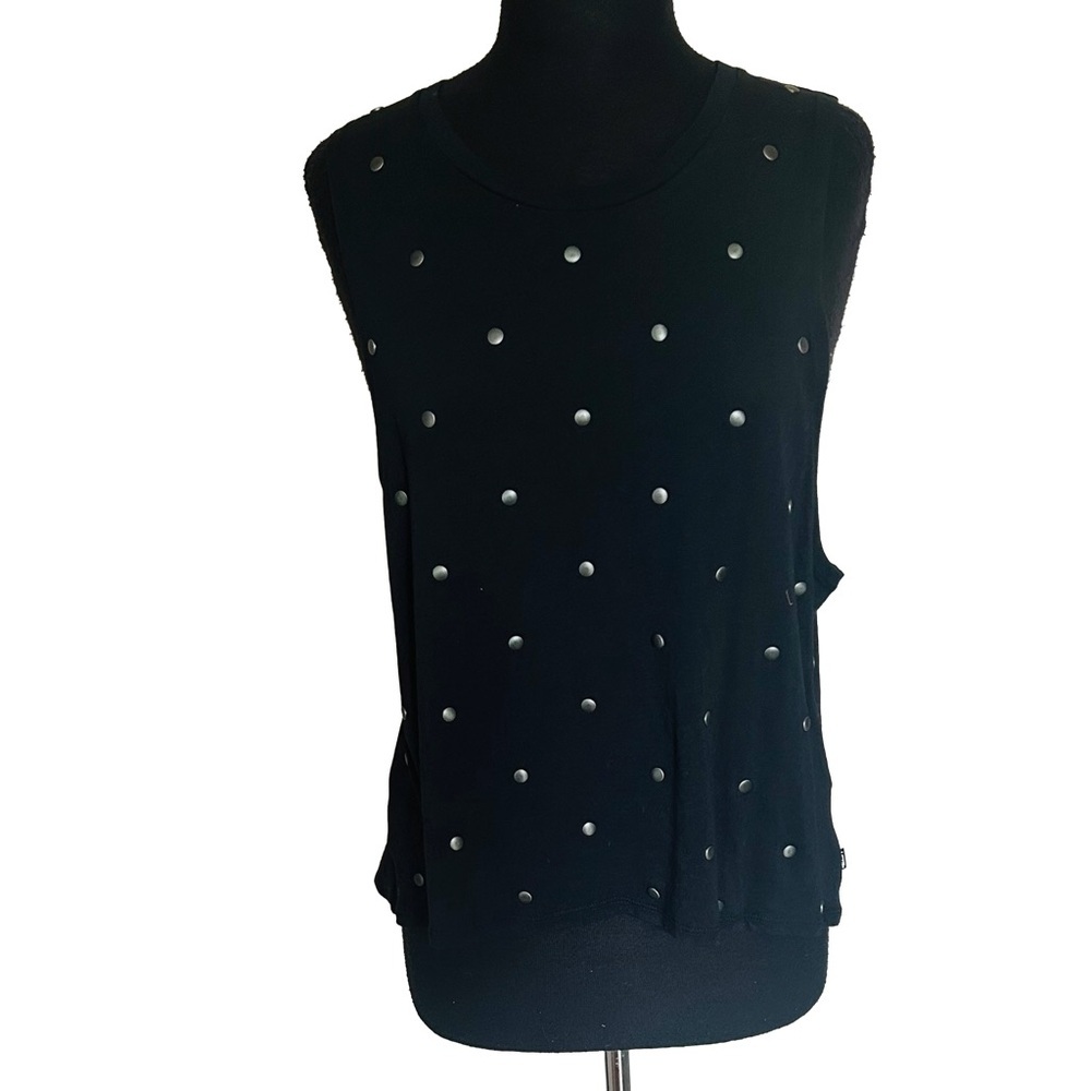 Vans Women’s Black Studded Muscle Tank Top. Size M - Picture 7 of 9